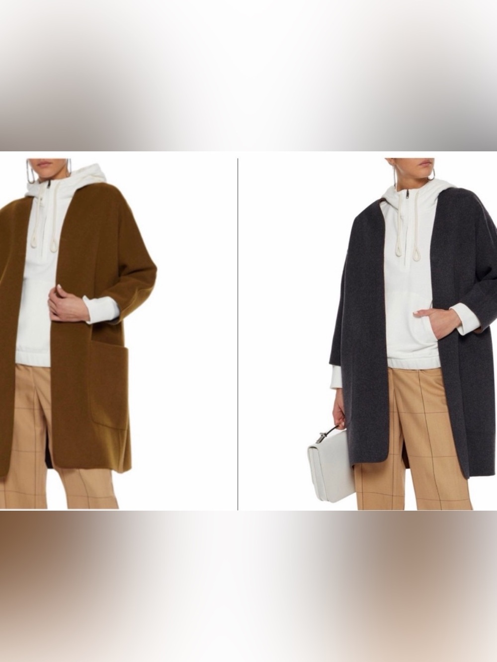 Vince Reversible Wool Coat/Sweater